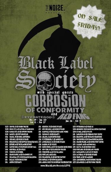 Black Label Society, Corrosion of Conformity & Eyehategod