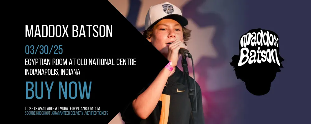 Maddox Batson at Egyptian Room At Old National Centre